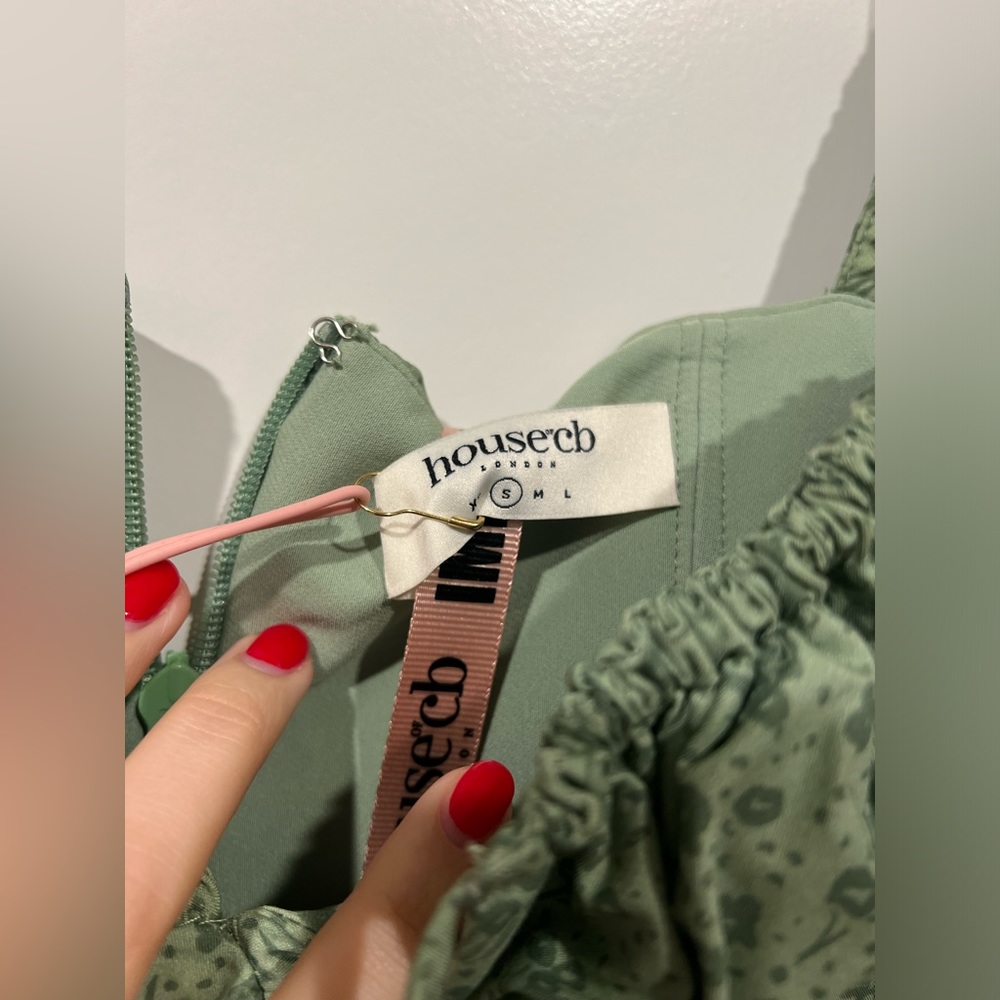 House of CB, Size S, Color: Green floral - Picture 3 of 4